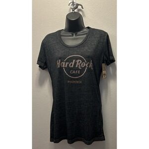 NWT Hard Rock Cafe Phoenix Short Sleeve T-Shirt Woman's Size Medium‎ Studded